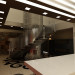 imagen de vestíbulo y cocina en 3d max vray