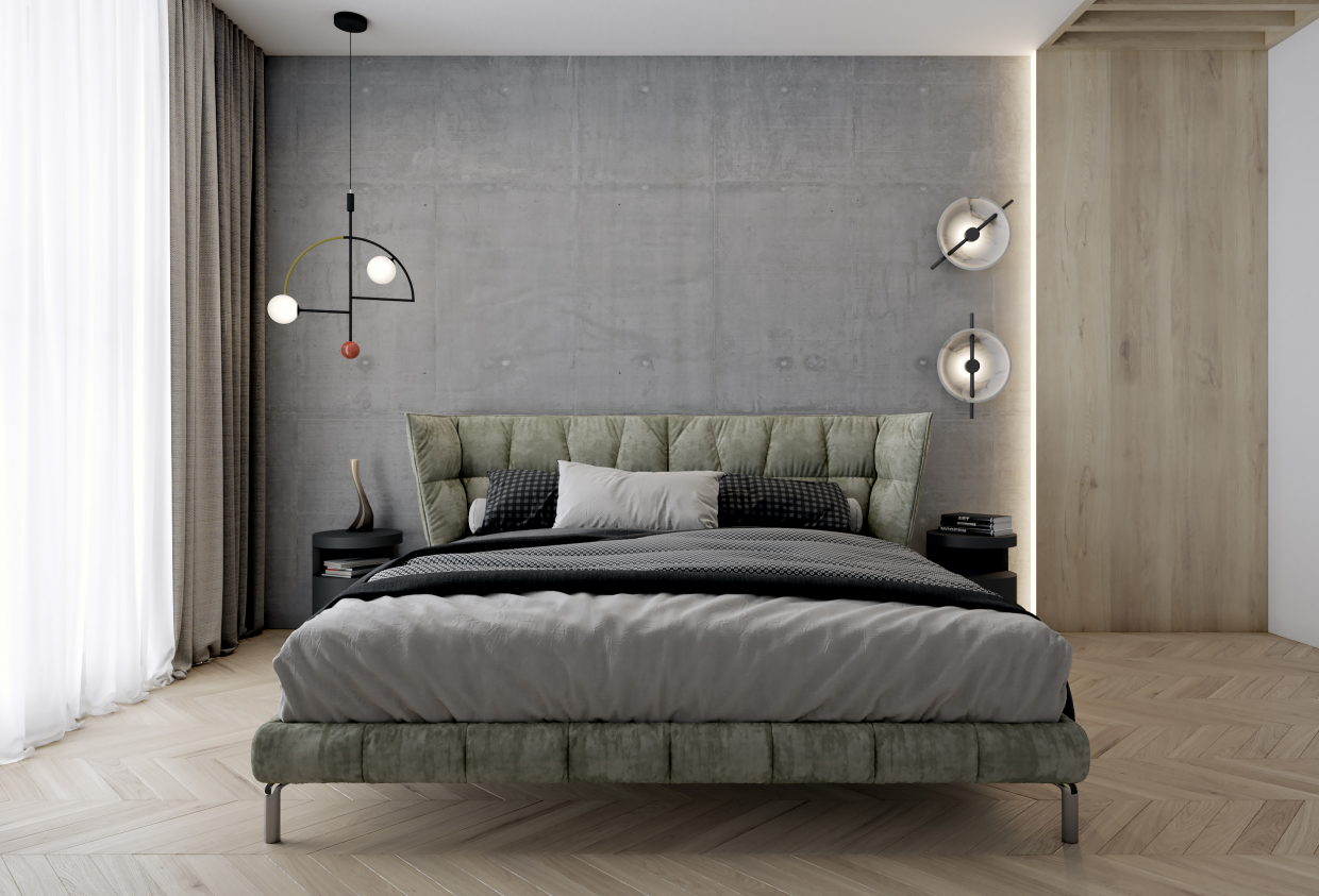 Bedroom by GEOMETRIUM в 3d max corona render изображение