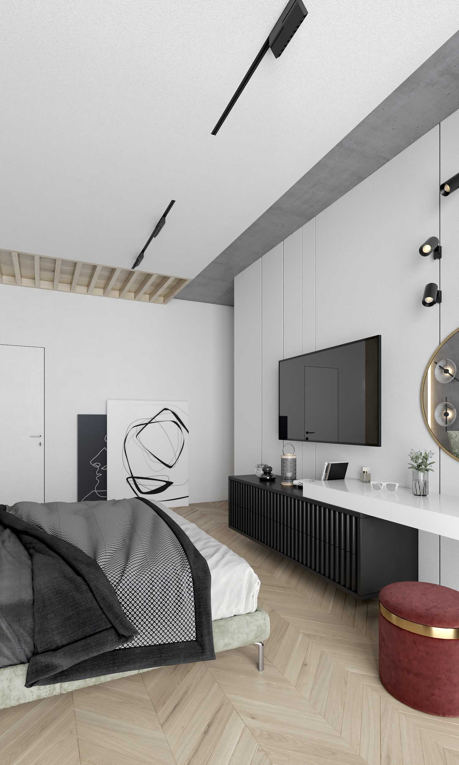 Bedroom by GEOMETRIUM в 3d max corona render изображение