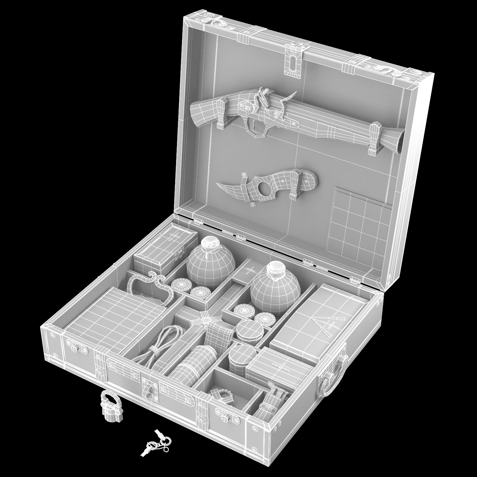 Чемодан Охотника на Вампиров в 3d max vray 3.0 изображение