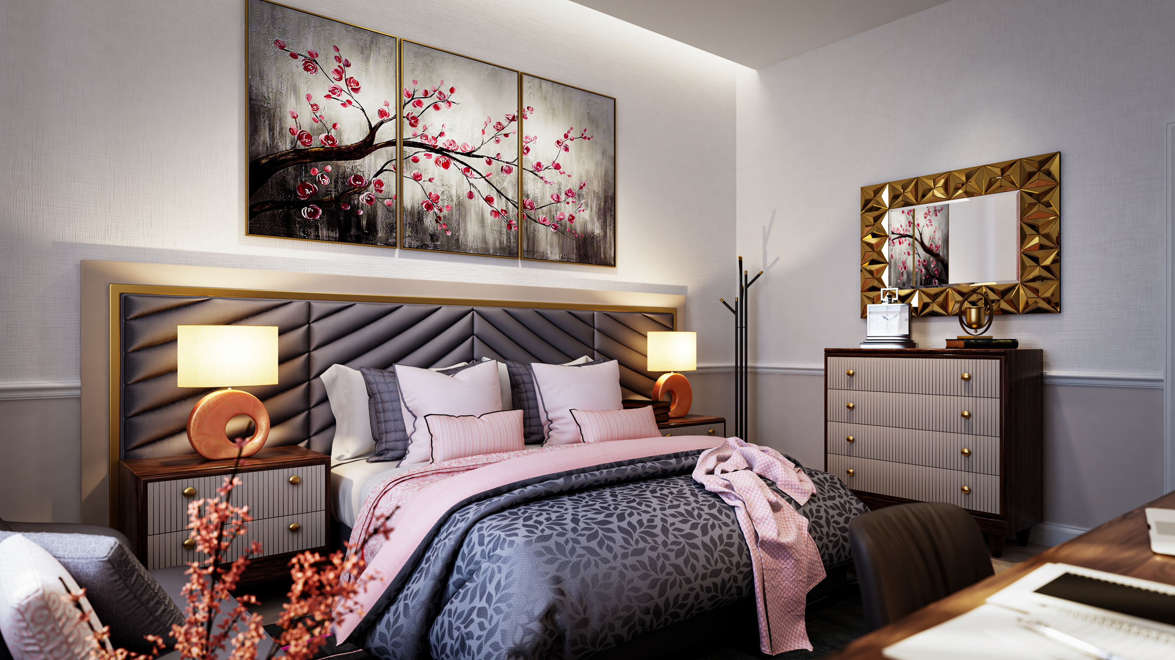 Simple Teen Girls Bedroom in 3d max vray 3.0 image