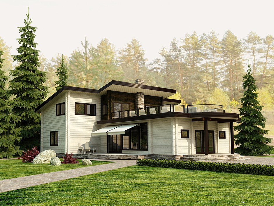 Ferienhaus in 3d max vray Bild