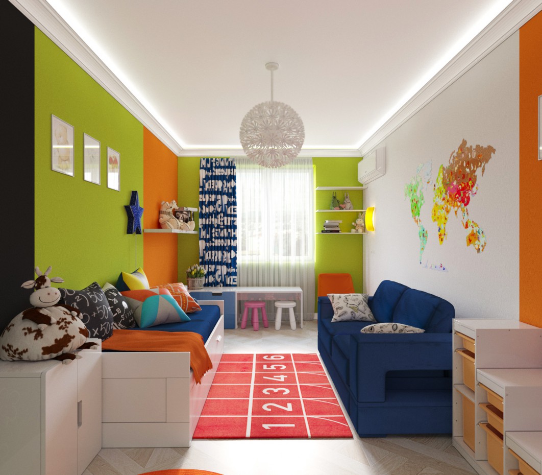 Kindergarten in 3d max corona render Bild