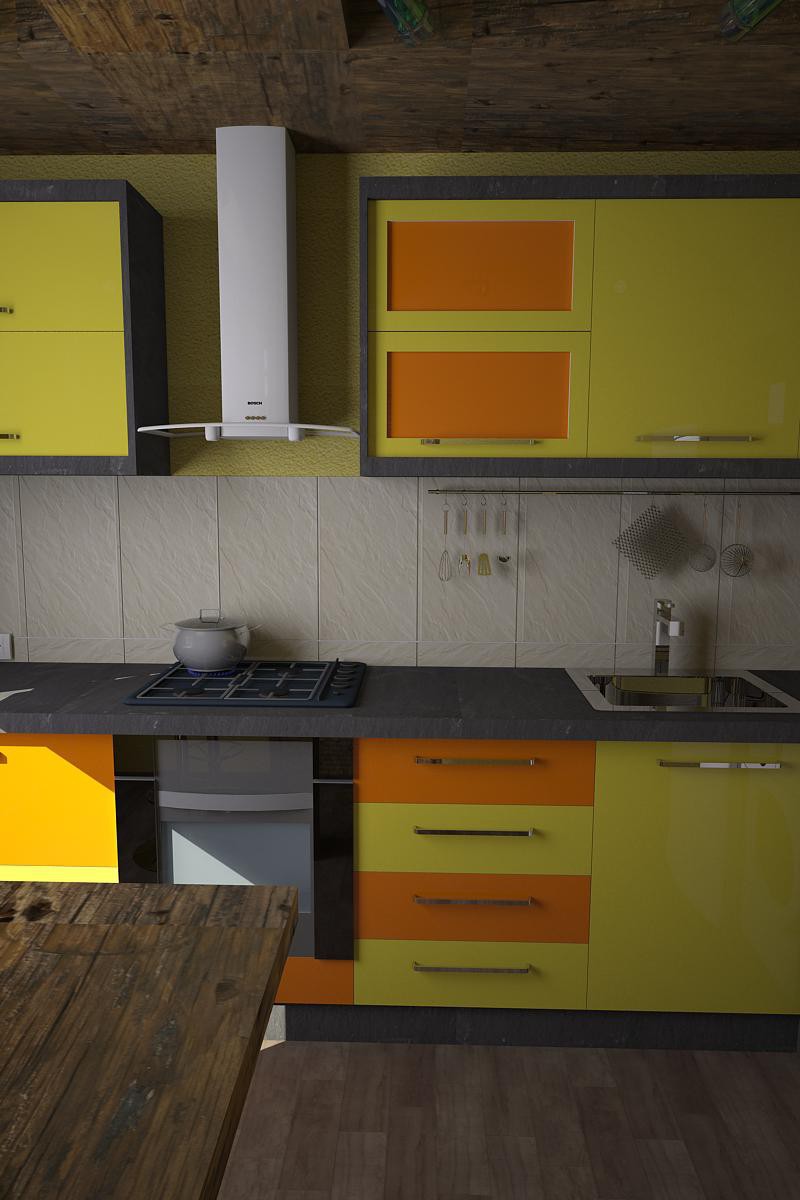 Cuisine dans 3d max vray image