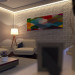 Sala de estar em 3d max corona render imagem