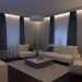 Sala de estar em 3d max corona render imagem