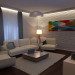 Sala de estar em 3d max corona render imagem