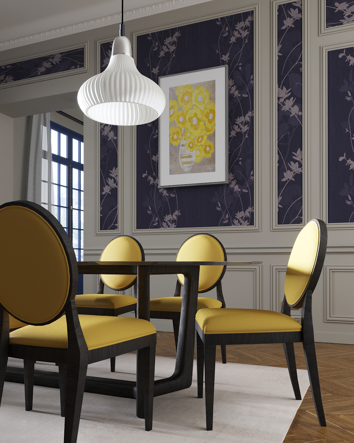 Contraste intérieur dans 3d max corona render image