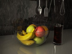 Frutas en la cocina