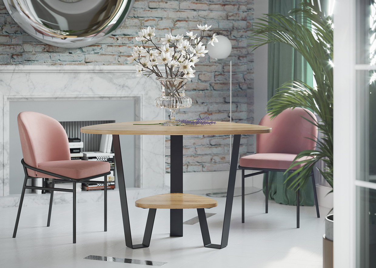 imagen de Visualización de la mesa de la sala en 3d max corona render