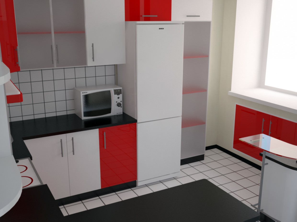 Cucina in 3d max vray immagine