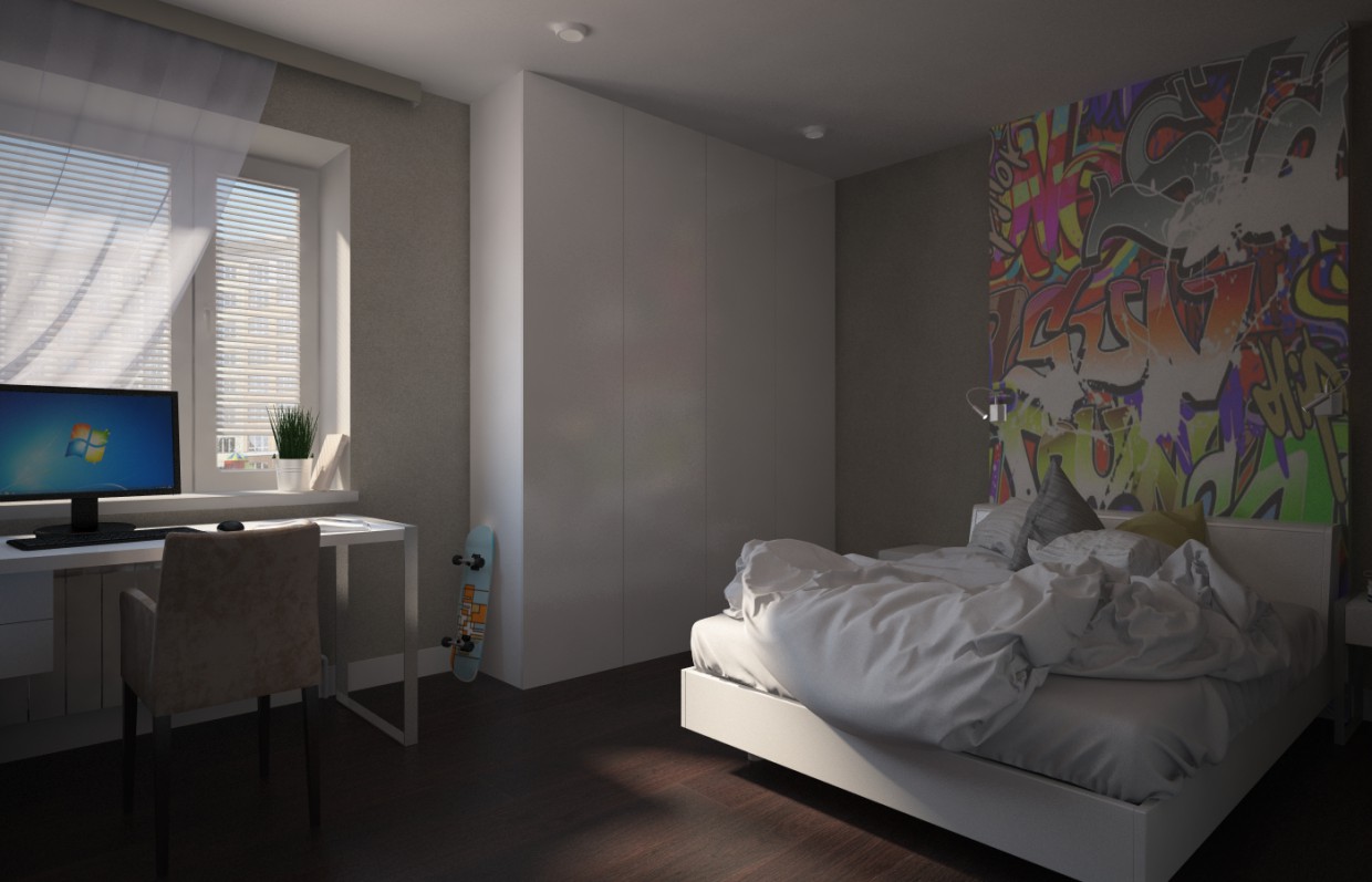 Zimmer des jungen in 3d max vray Bild