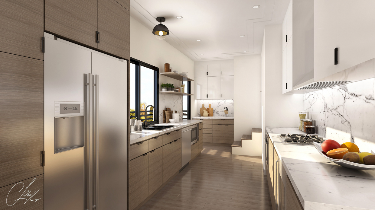 cozinha interior em 3d max vray 3.0 imagem