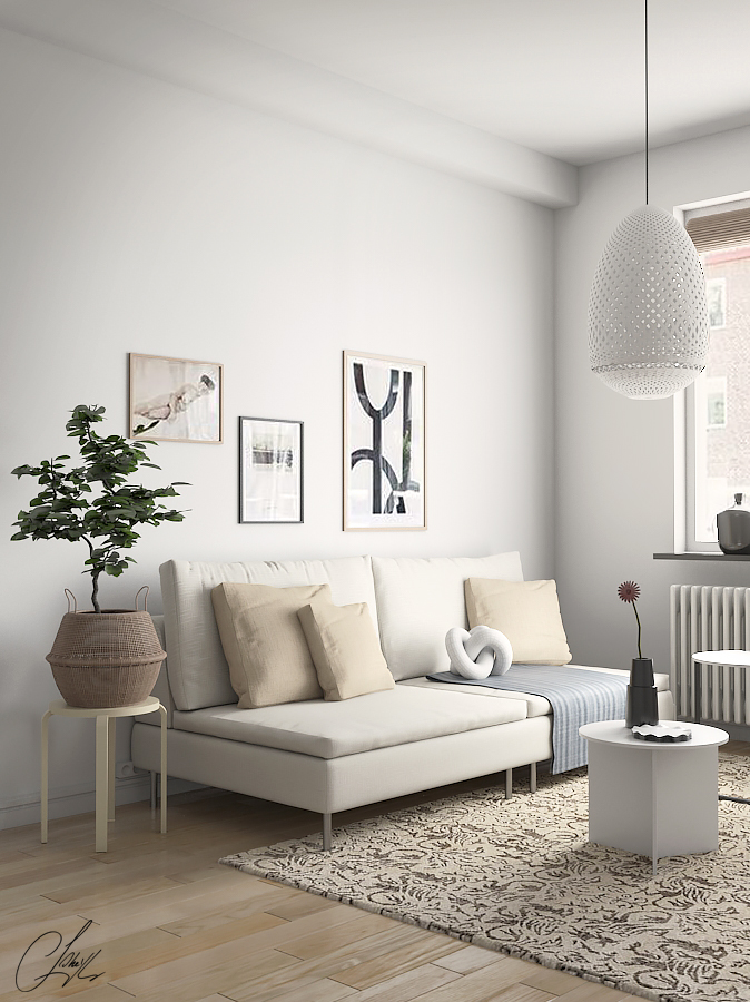 Modernes Wohnzimmer in 3d max vray 3.0 Bild