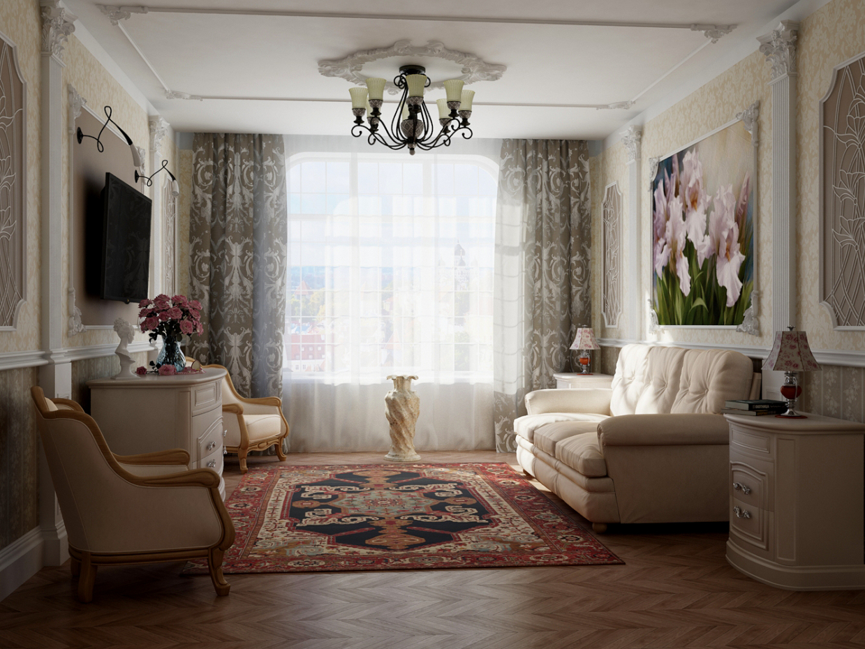 Wohnung in 3d max mental ray Bild