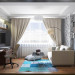 Wohnzimmer in einer Wohnung in ArchiCAD corona render Bild