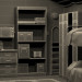 Chambre dans le bunker dans 3d max vray 3.0 image