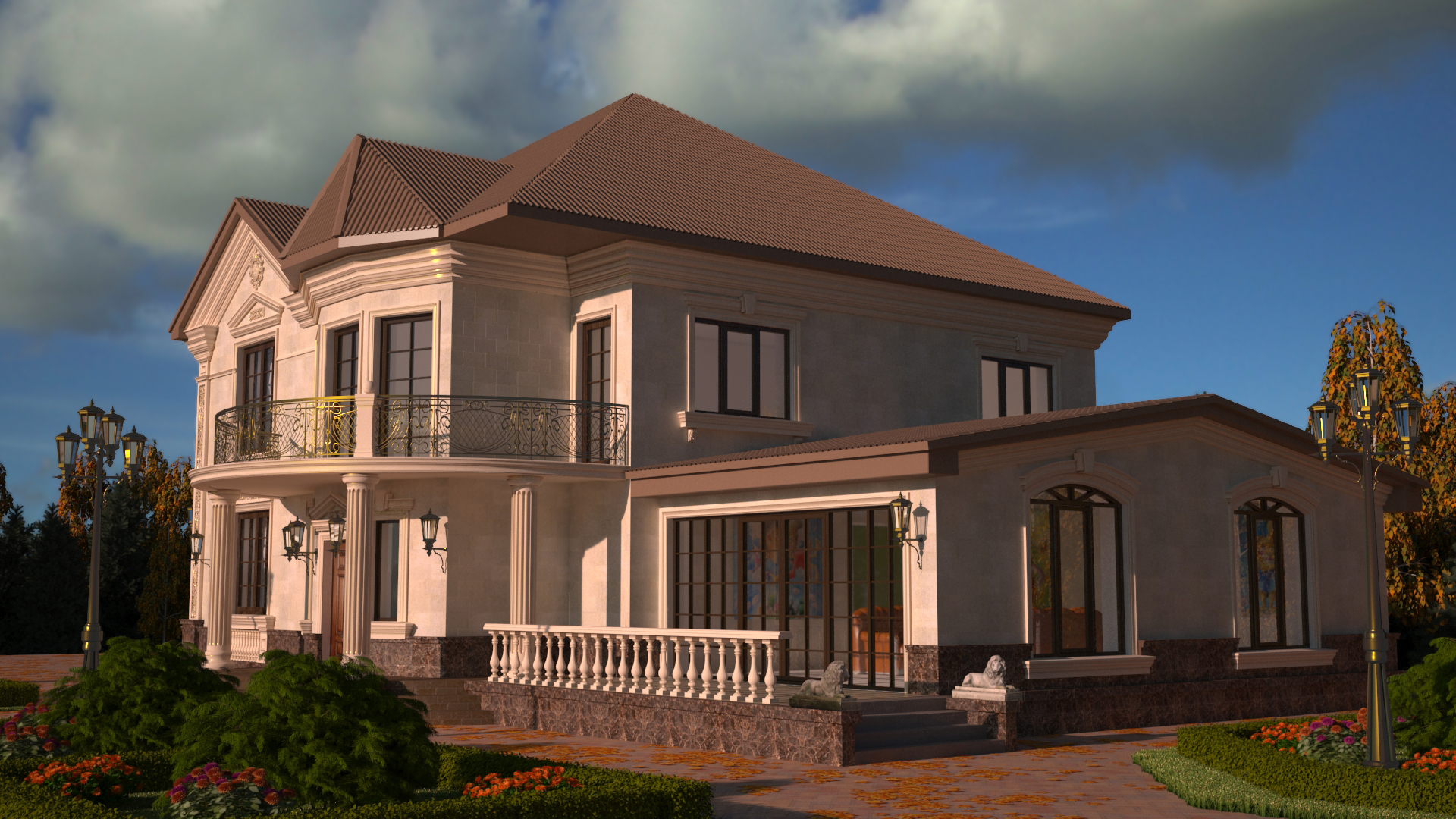 Cottage in Cherkessk. in 3d max vray 3.0 image