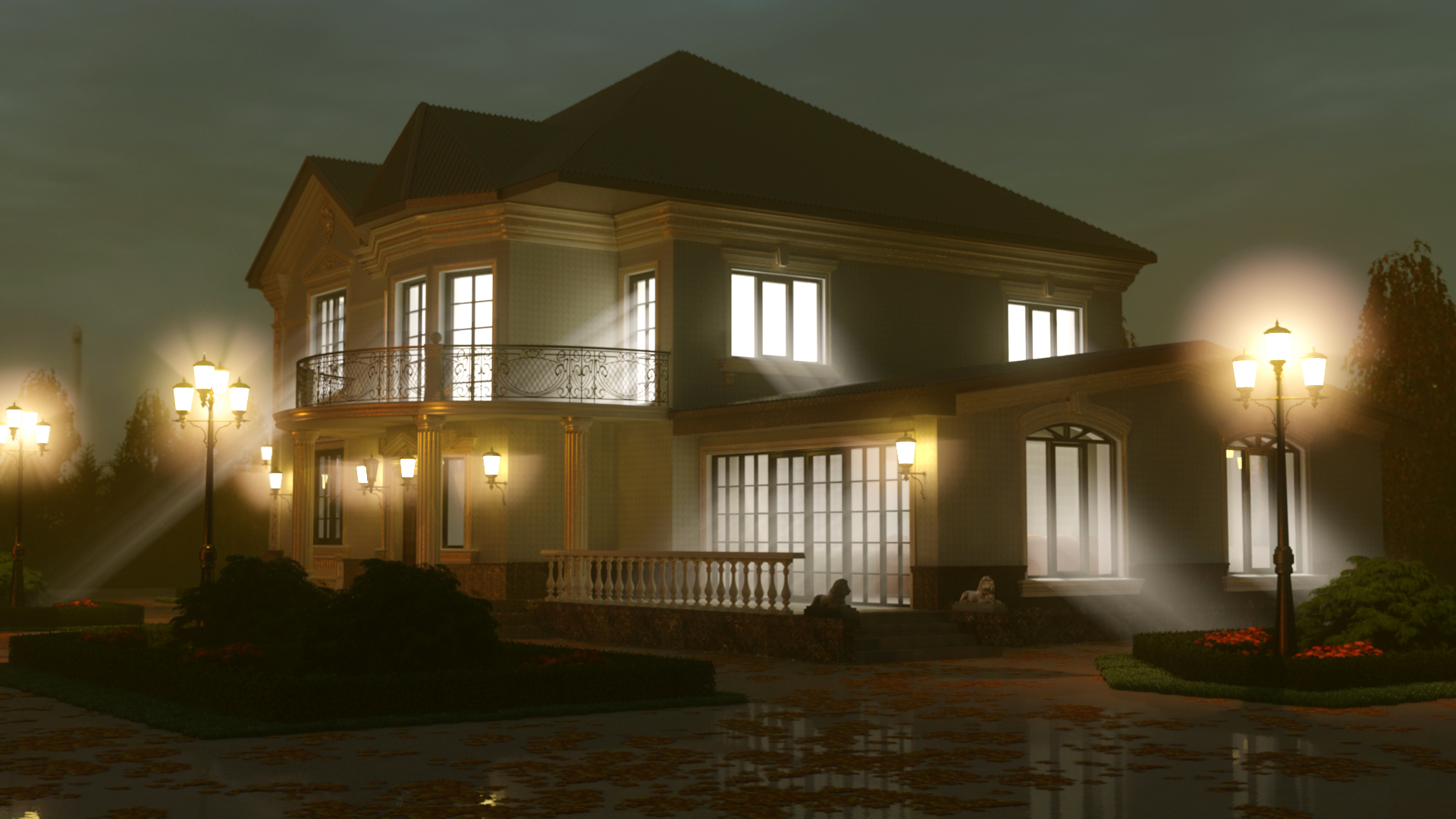 imagen de Casa rural en Cherkessk. en 3d max vray 3.0