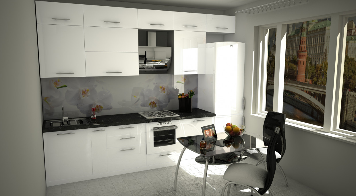 imagen de Cocina en estilo high-tech en Cinema 4d vray 3.0