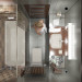 Salle de bain en appartement dans ArchiCAD corona render image