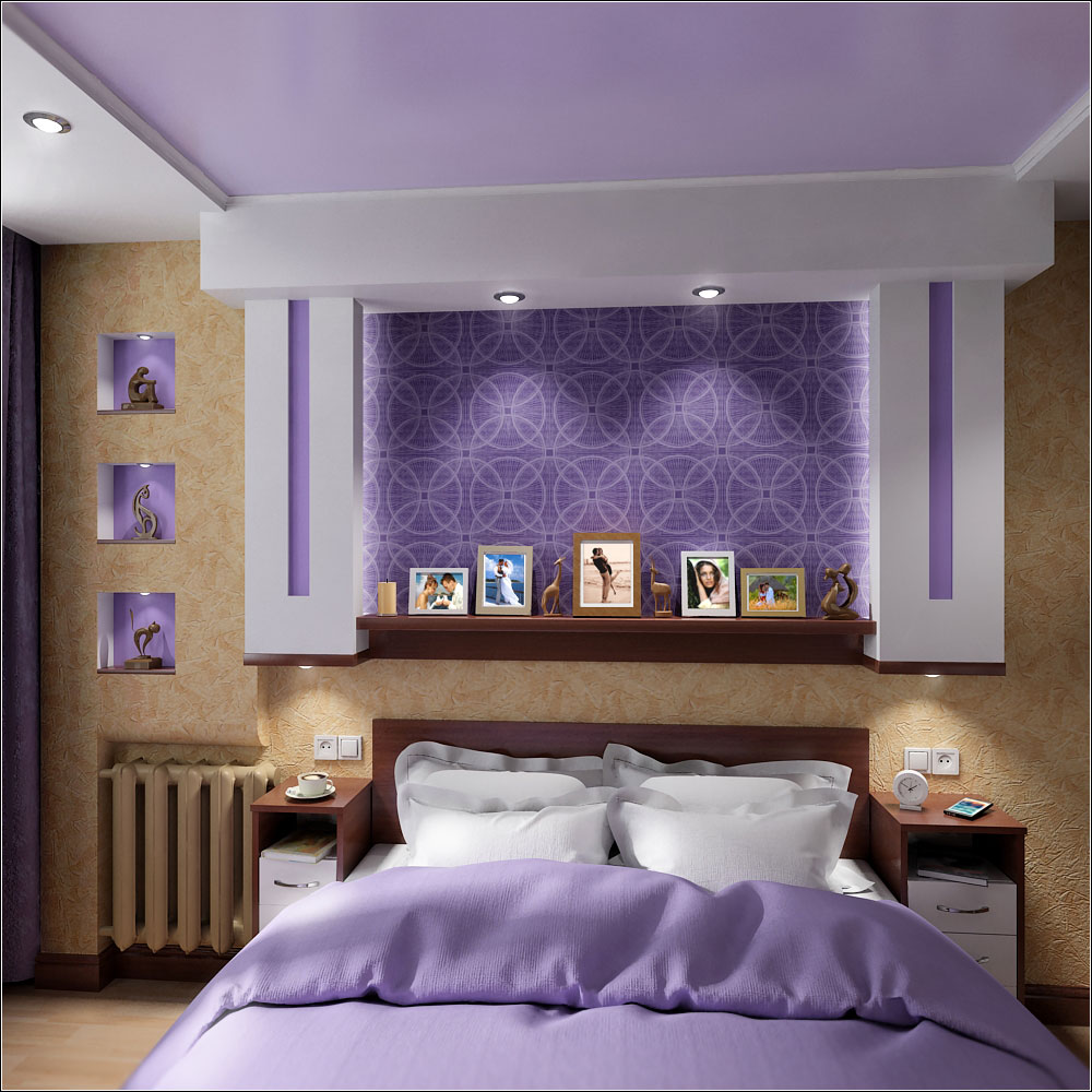 Interior design project for a small bedroom in Chernigov in 3d max vray 1.5 image