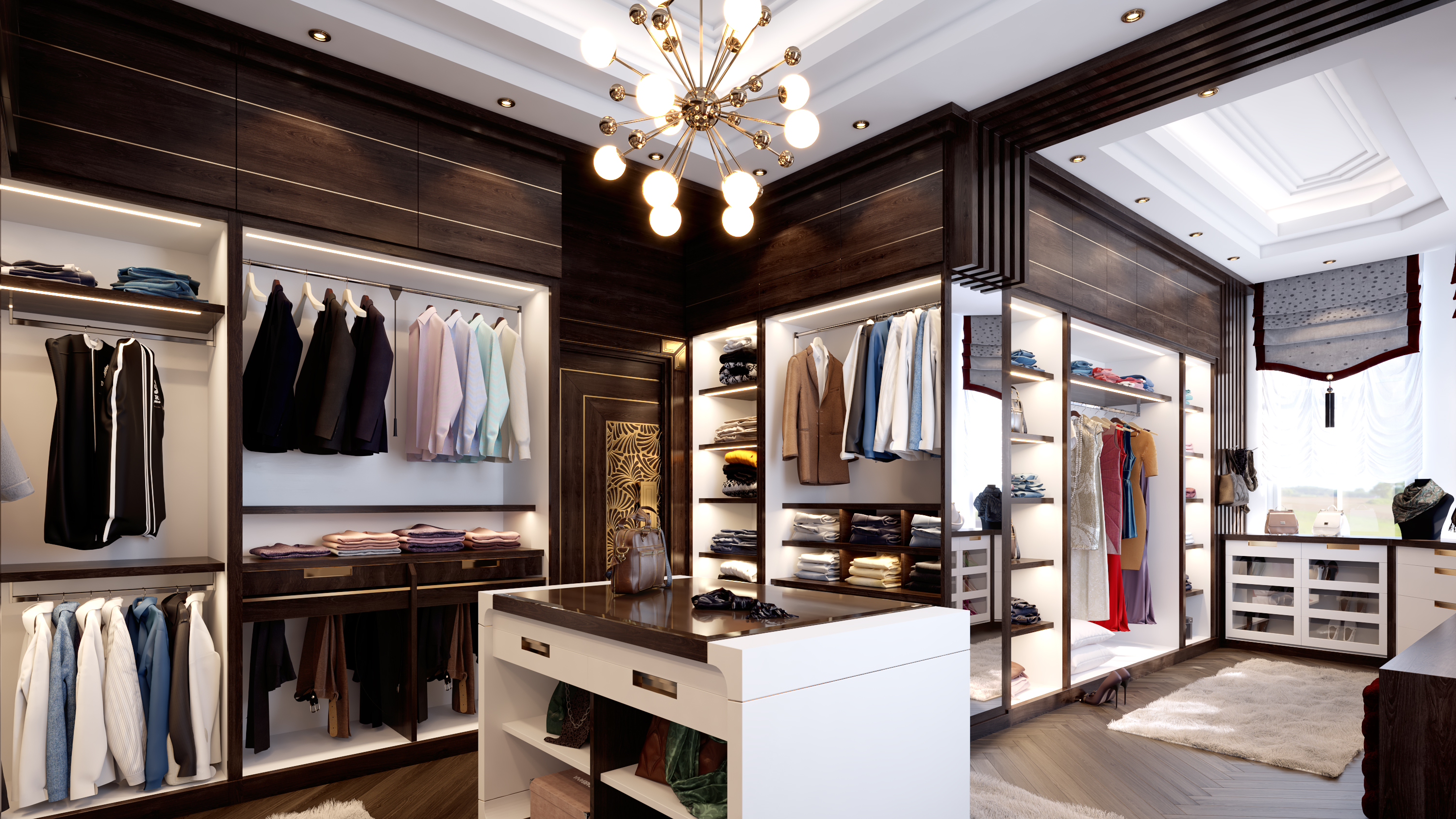 Master Walk-in Closet in 3d max vray 3.0 image