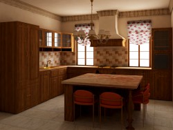 English-style kitchen