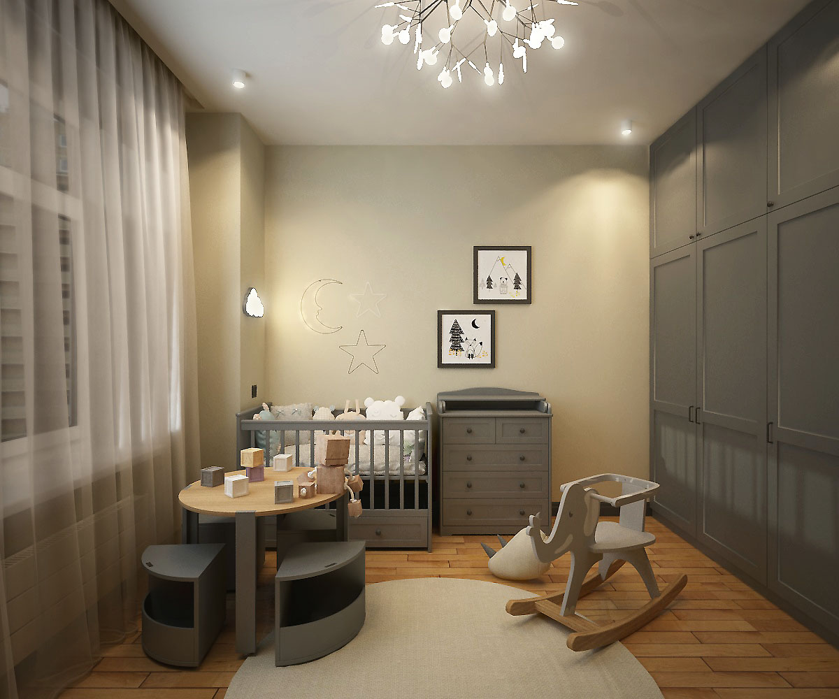 Appartamento loft con elementi di minimalismo, Chelyabinsk in 3d max vray 3.0 immagine