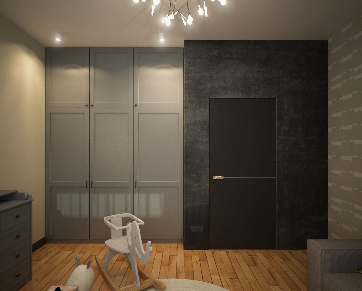 Loft apartment with elements of minimalism, Chelyabinsk in 3d max vray 3.0 image