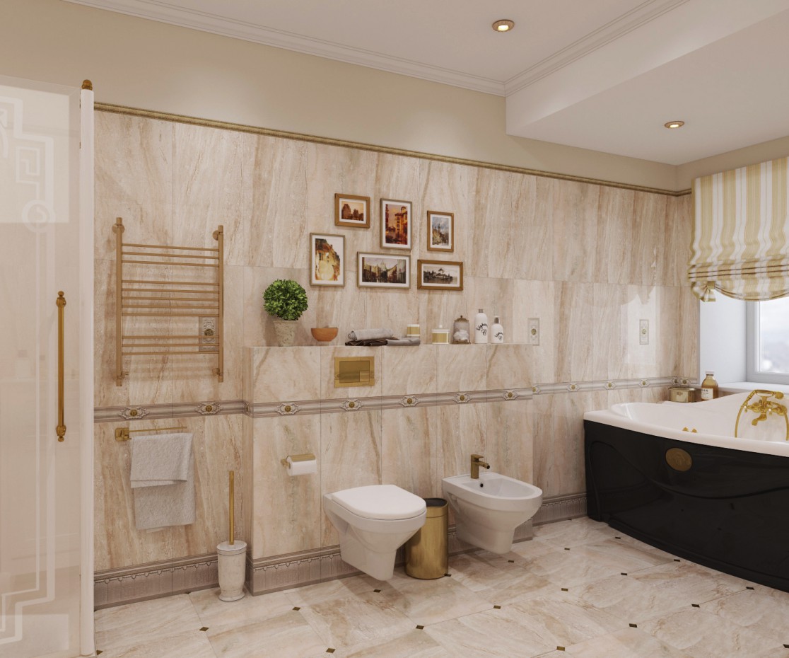 Bagno 2 in 3d max corona render immagine