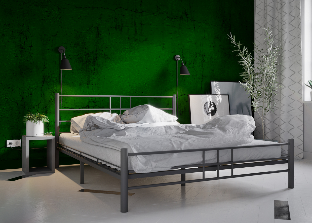 Letto KMD-14 in 3d max corona render immagine