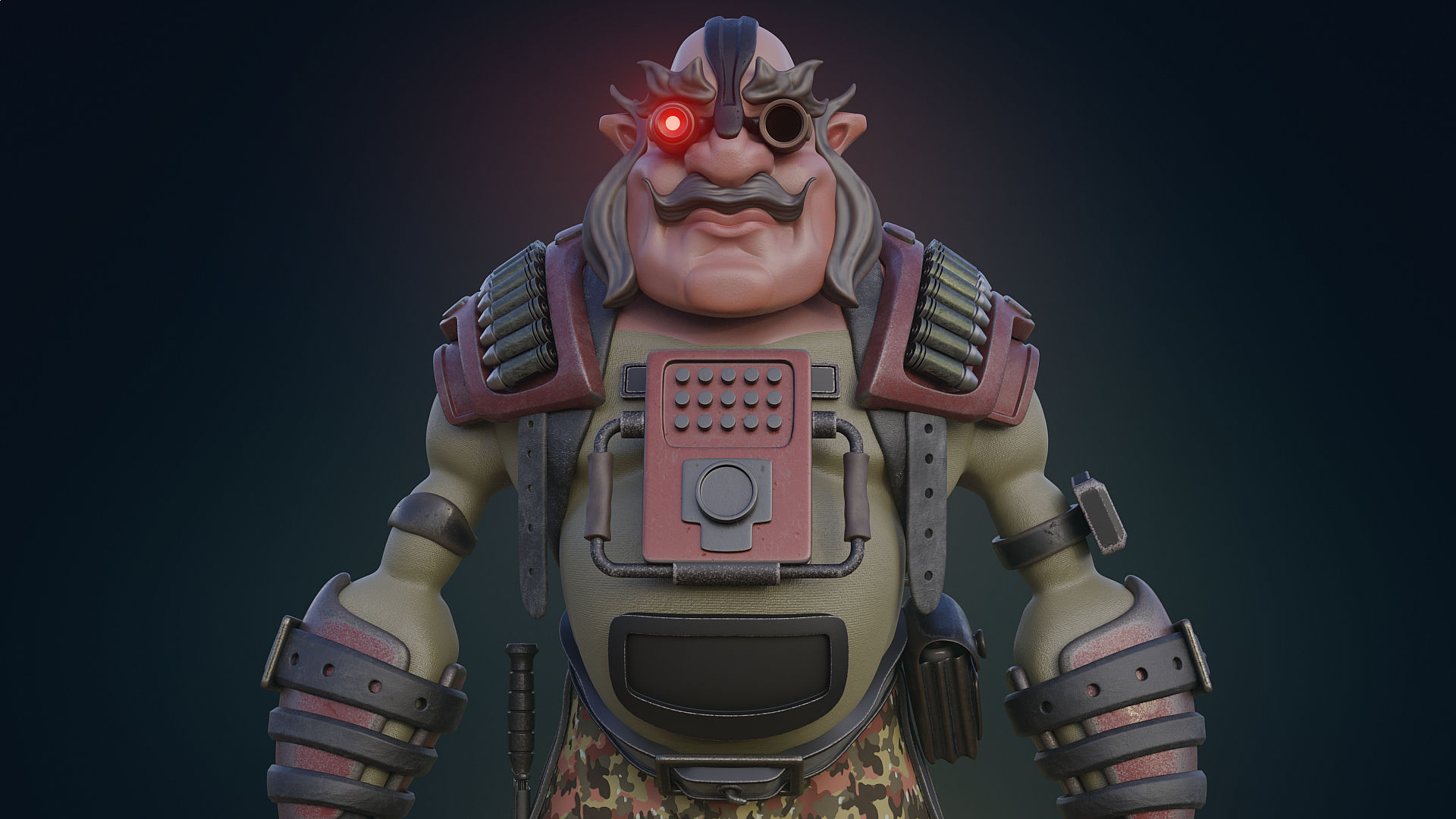 soldado em Blender cycles render imagem