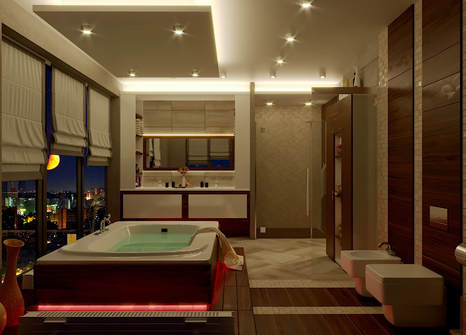 bathroom in 3d max corona render image