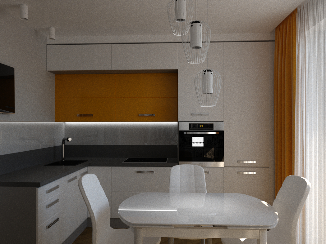 Cucina in 3d max corona render immagine