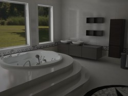 Salle de bains avec Jacuzzi