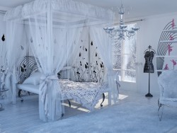 intérieur blanc comme neige