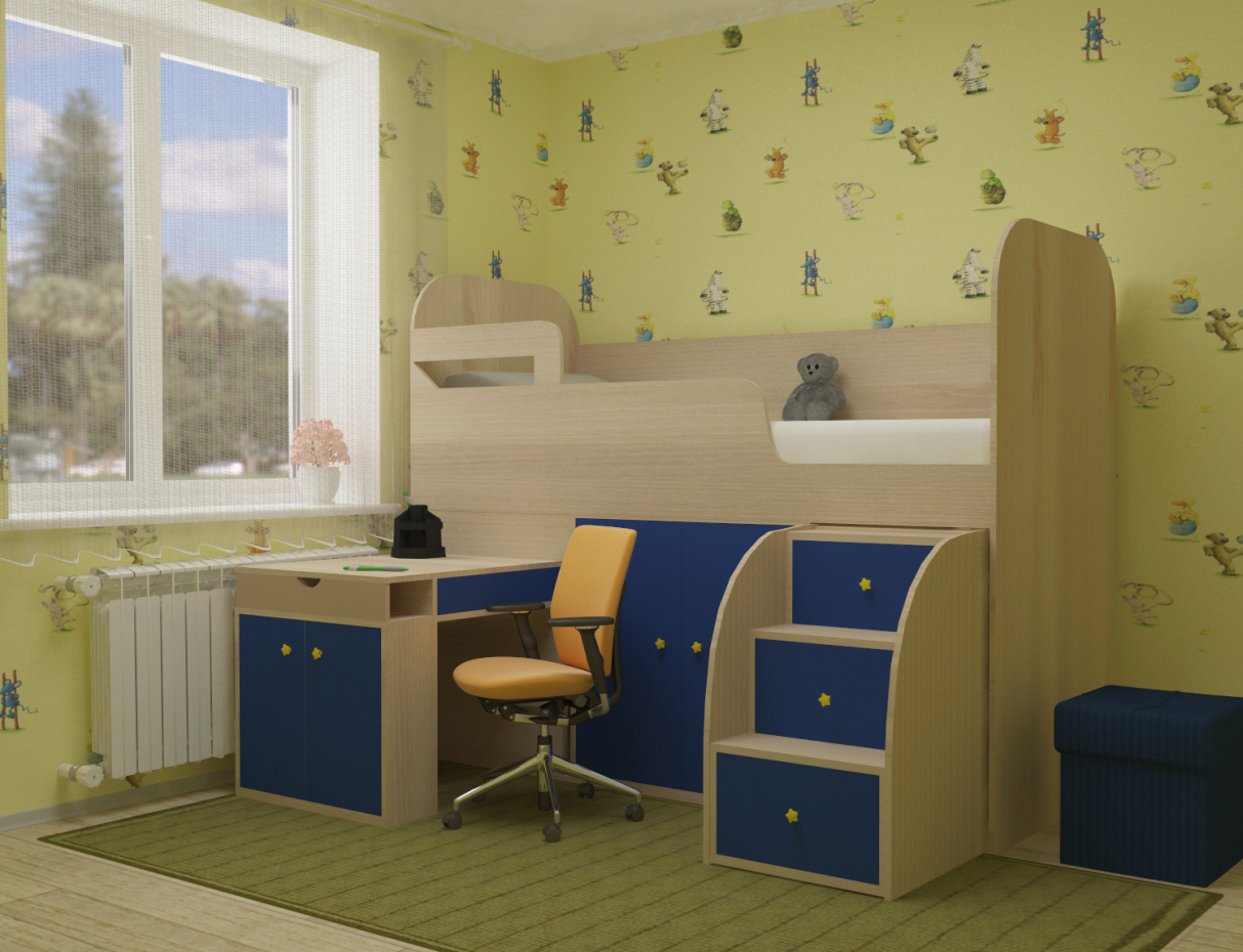 Mobiliário infantil em 3d max vray 3.0 imagem