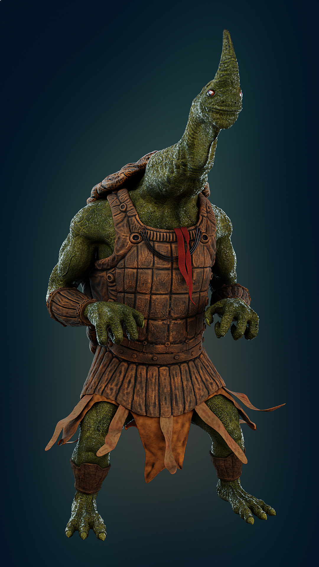 tortue dans Blender cycles render image