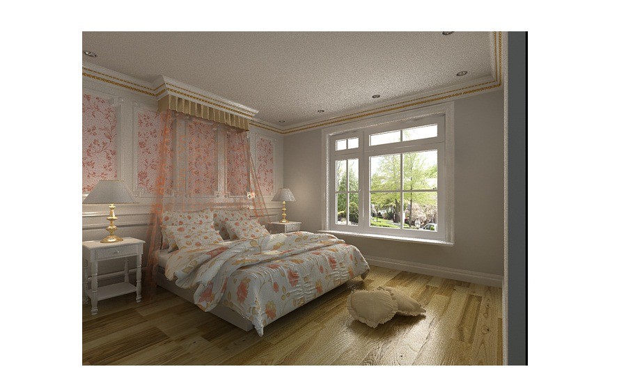 Bedroom in 3d max vray image