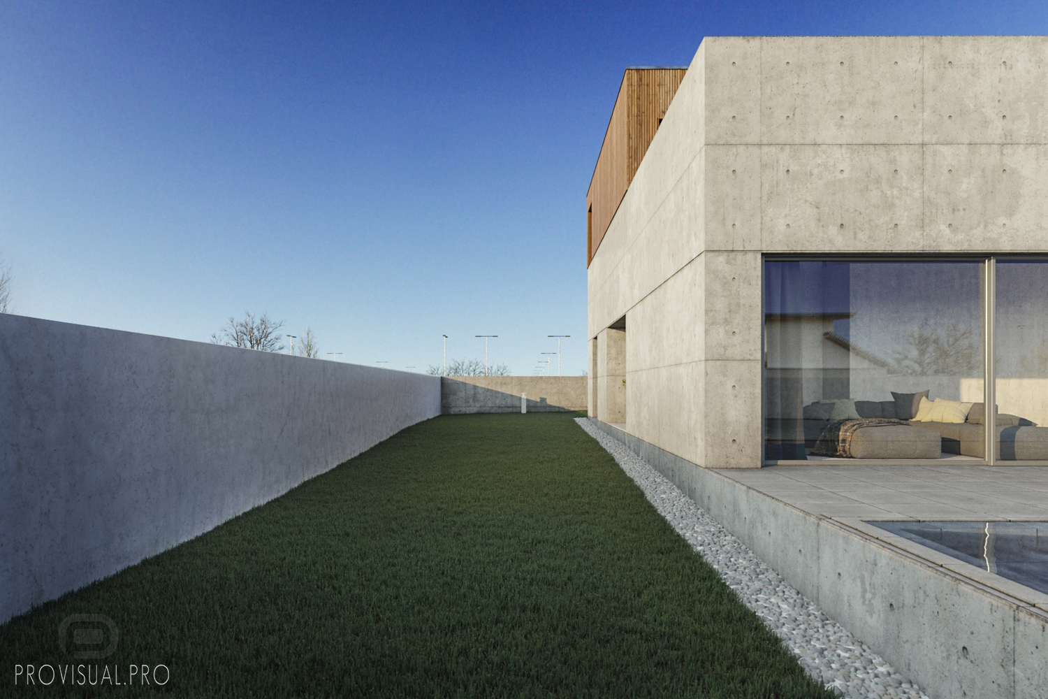 Maison à avana dans 3d max corona render image