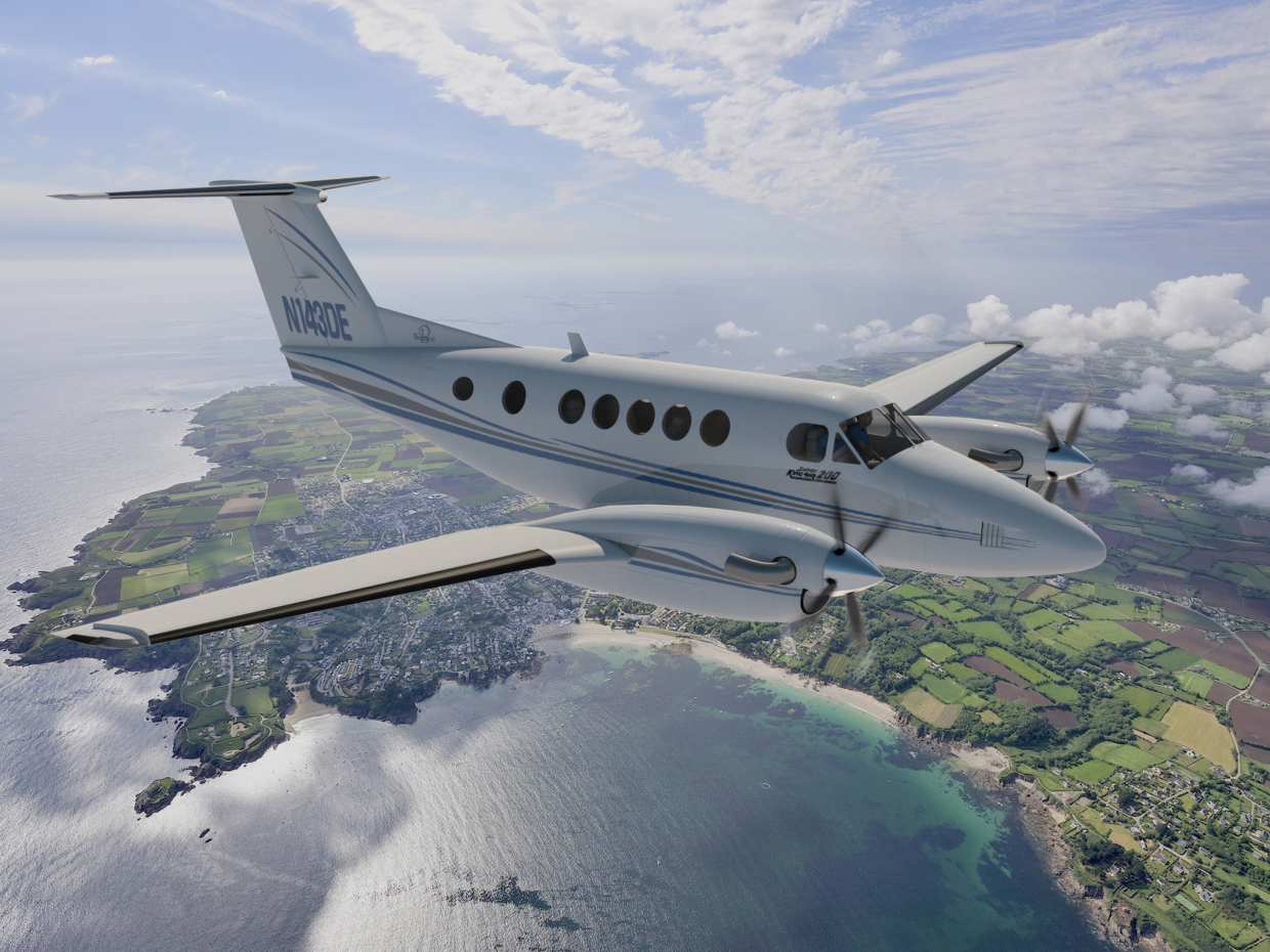 imagen de Haya 200 Super King Air en 3d max vray 3.0