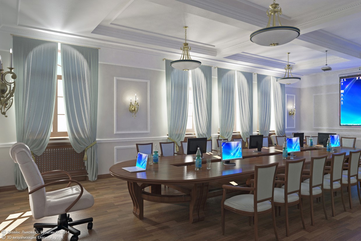 Meeting room in an Orthodox Institute (Togliatti) in 3d max vray image