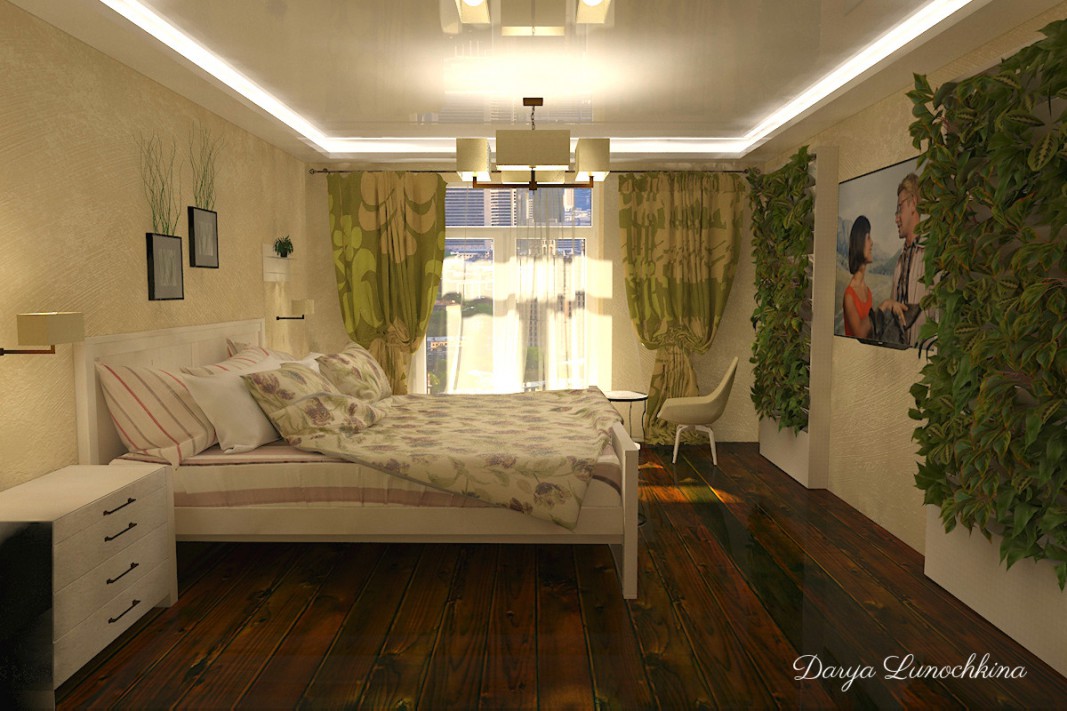 Bedroom in 3d max vray image