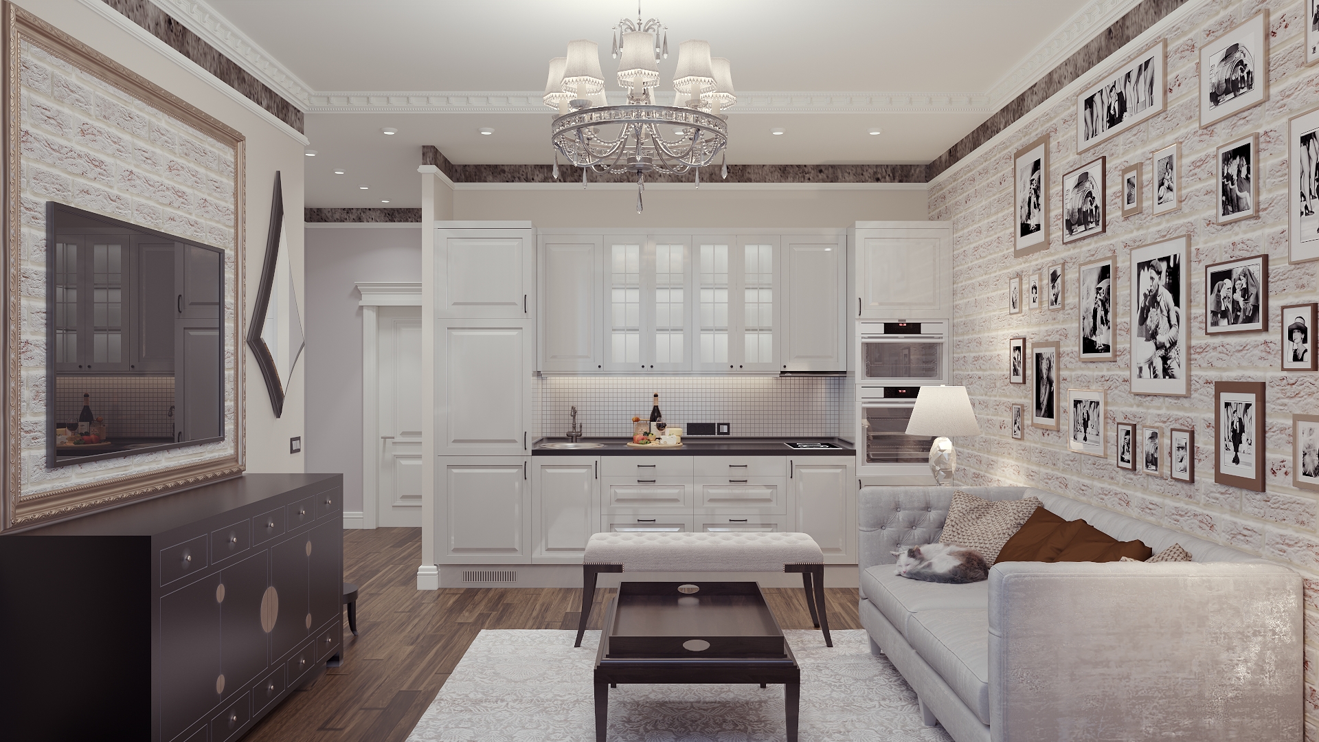 Cucina.. in 3d max corona render immagine