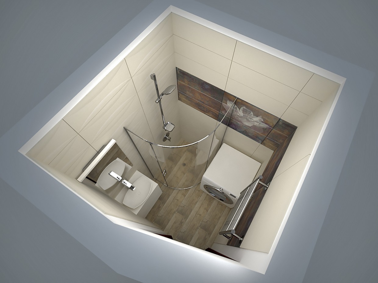 Banyo fayans Paradyz ile in 3d max vray resim