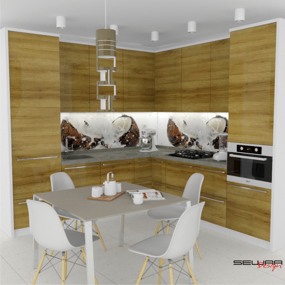 Set de cuisine dans 3d max vray image