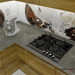 Kitchen set in 3d max vray image