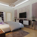 Schlafzimmer in 3d max corona render Bild