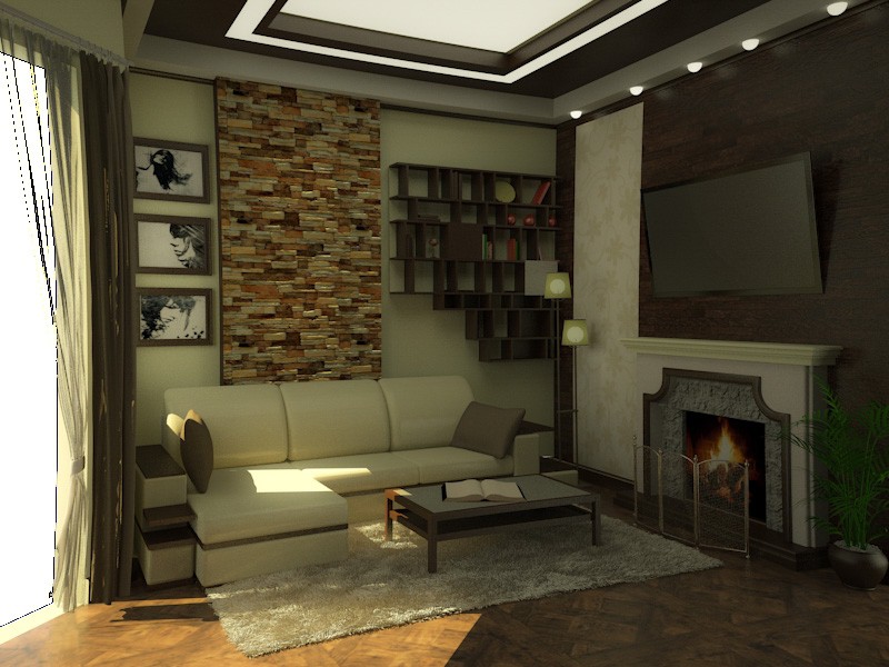 imagen de Salón en 3d max vray